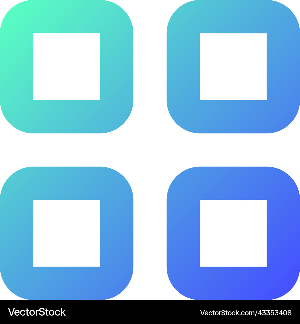 Bento like menu pixel perfect gradient linear ui Bento like menu pixel perfect gradient linear ui vector image