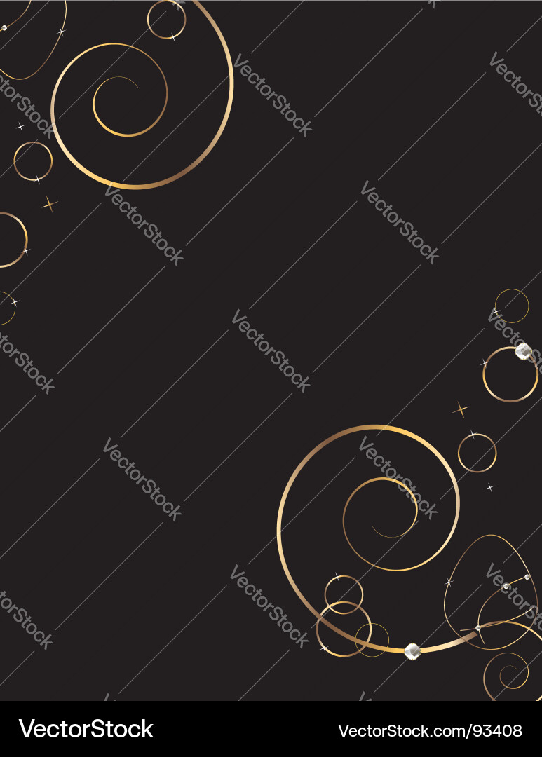 Elegant Gold Loop Background vector image