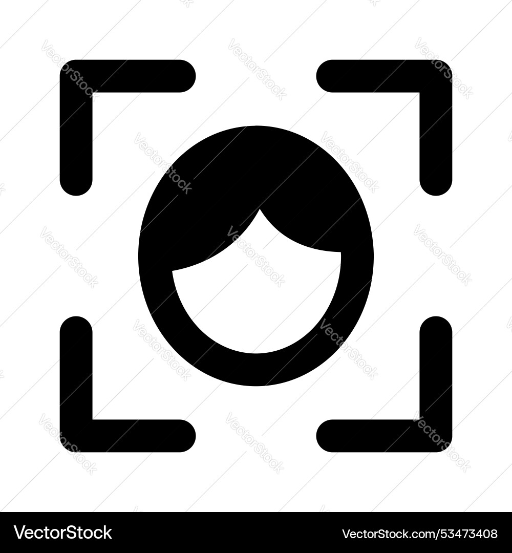 Face detection Vector Image