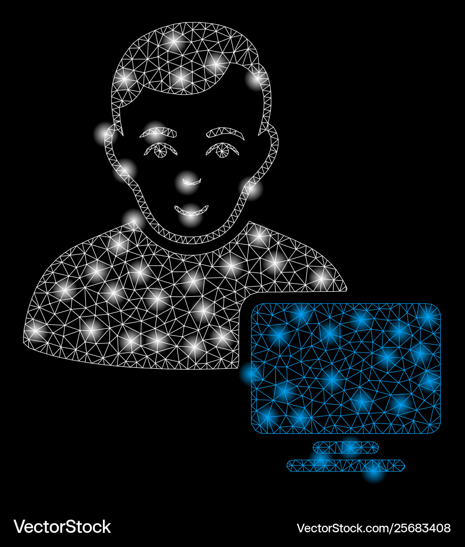 Golden square pattern computer administrator Golden square pattern computer administrator vector image