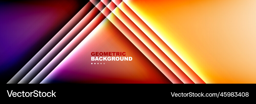 Shadow lines on gradient geometric abstract Vector Image