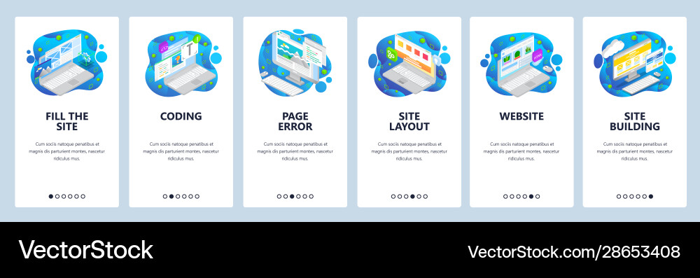 Website Development & Wireframe Coding vector image