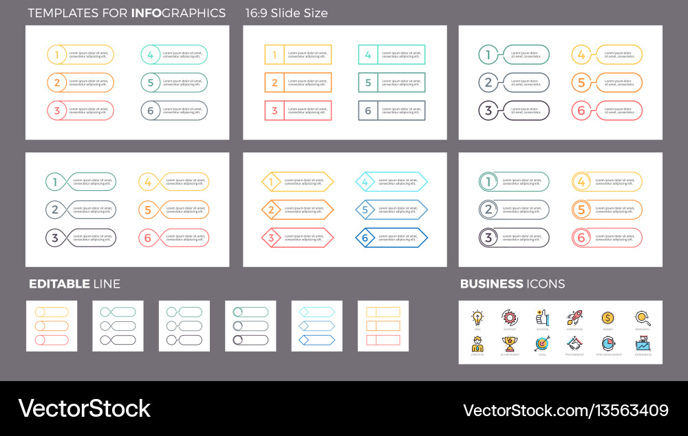 Business infographics ui navigation elements Business infographics ui navigation elements vector image