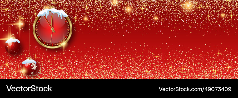 Christmas and new year banner template Christmas and new year banner template vector image