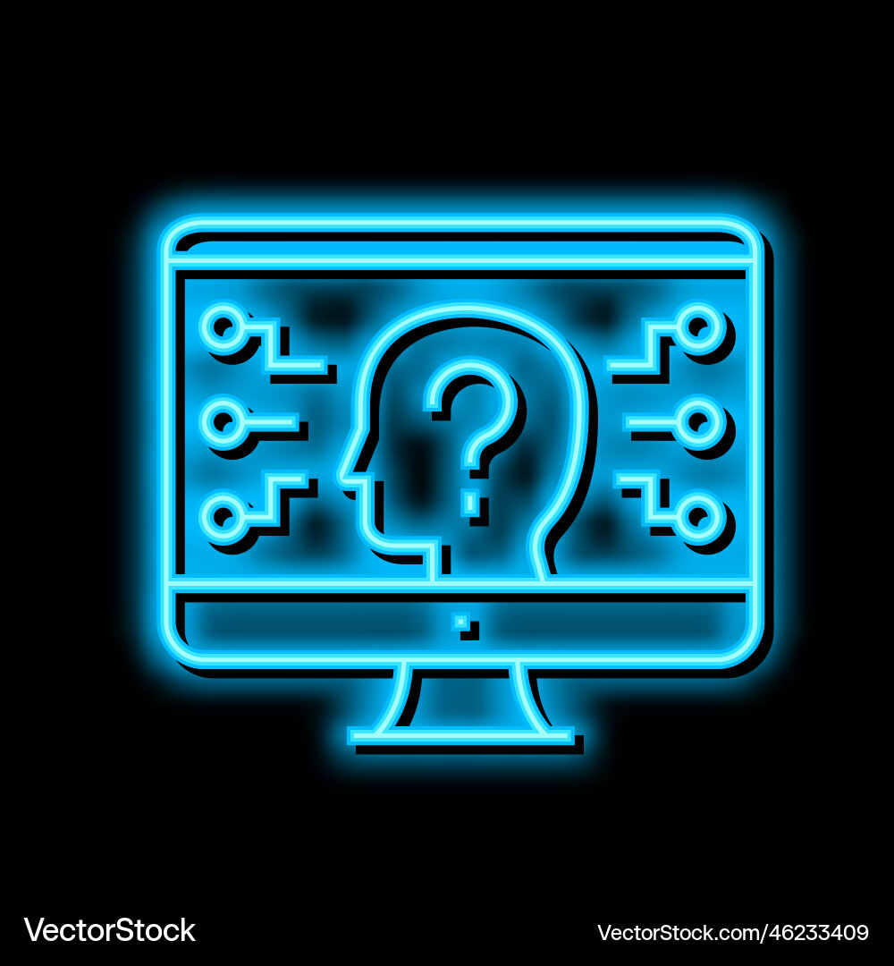 Encrypt security system neon glow icon Encrypt security system neon glow icon Vector Image