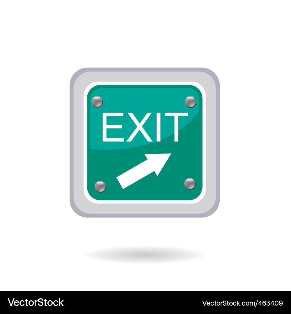 Exit Arrow Icon vector image