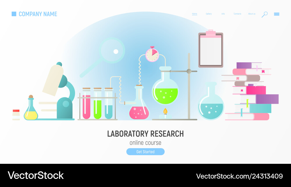 Laboratory research vector image