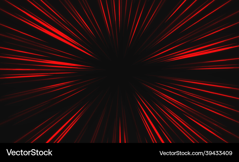 Red Speed Zoom - Abstract Light vector image