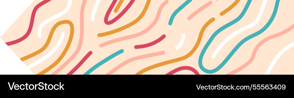 Tape with abstract hippie pattern vector image