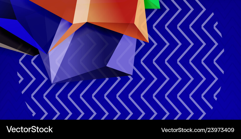 Triangular low poly background design Vector Image