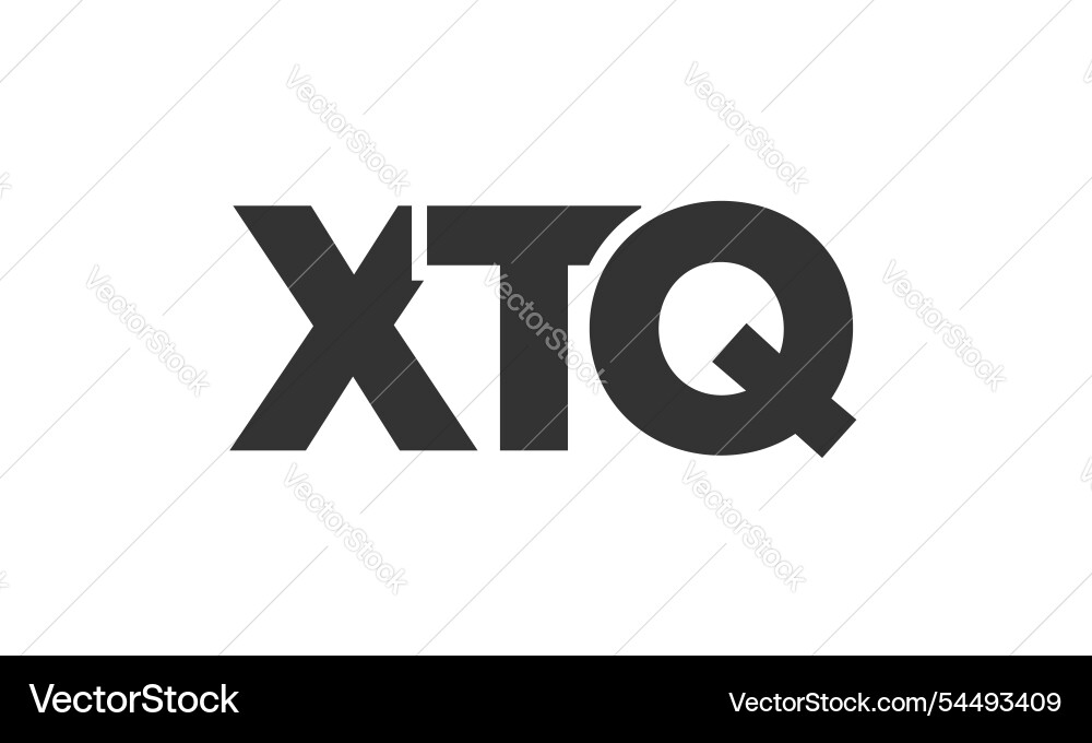 Xtq Logo Design Vorlage mit stark und modern Xtq Logo Design Vorlage mit stark und modern Vektorbild