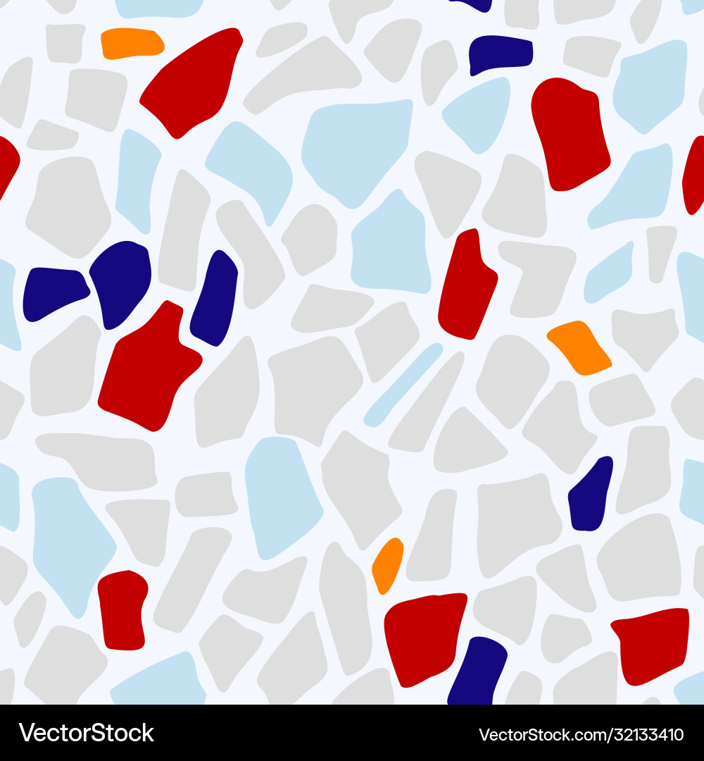 Abstract seamless pattern in terrazzo style Abstract seamless pattern in terrazzo style vector image