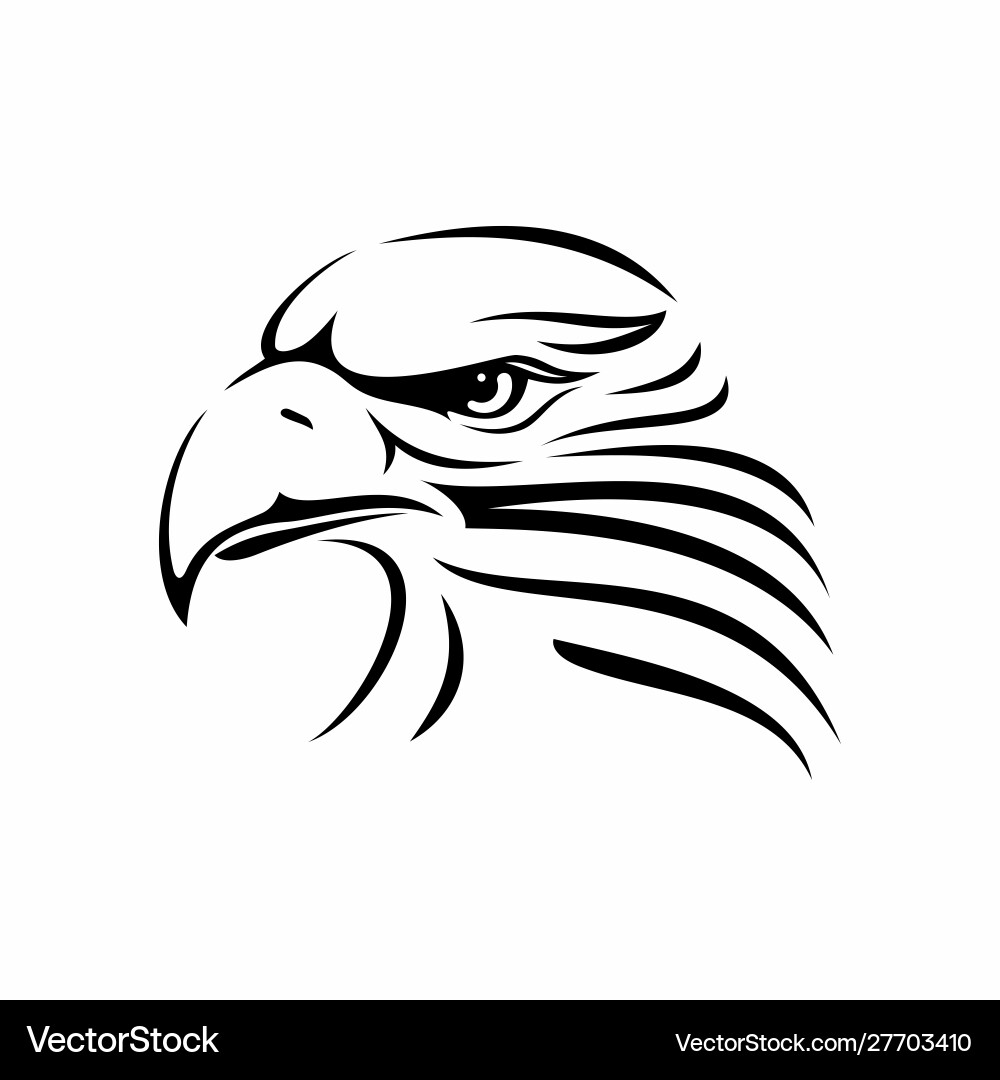 Eagle head image Royalty Free Vector Image - VectorStock