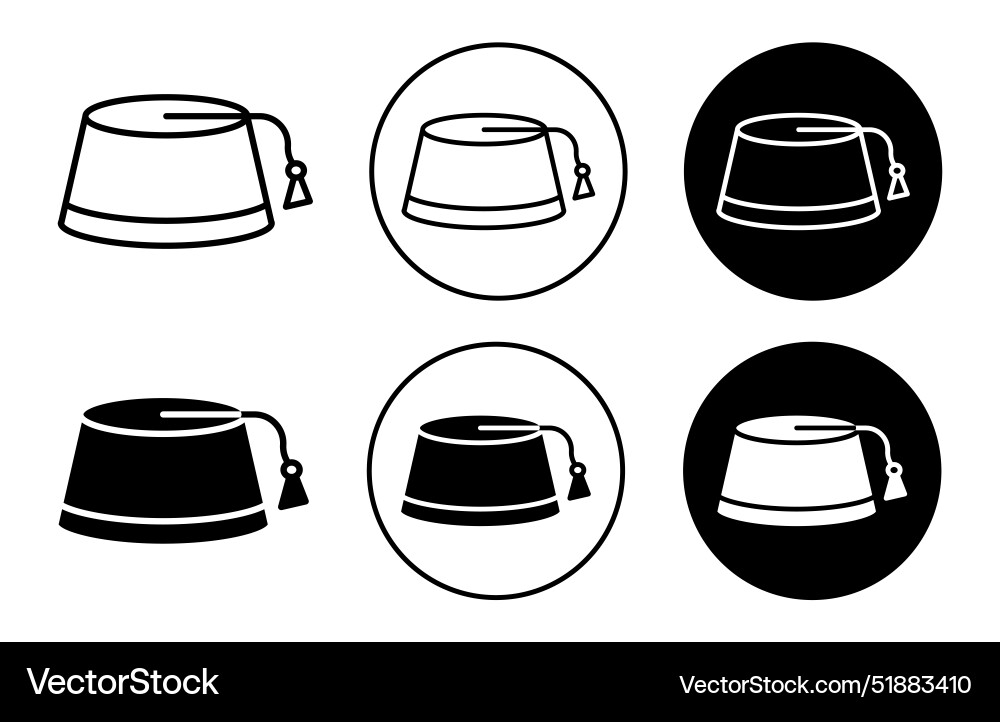 Fez hat icon Royalty Free Vector Image - VectorStock