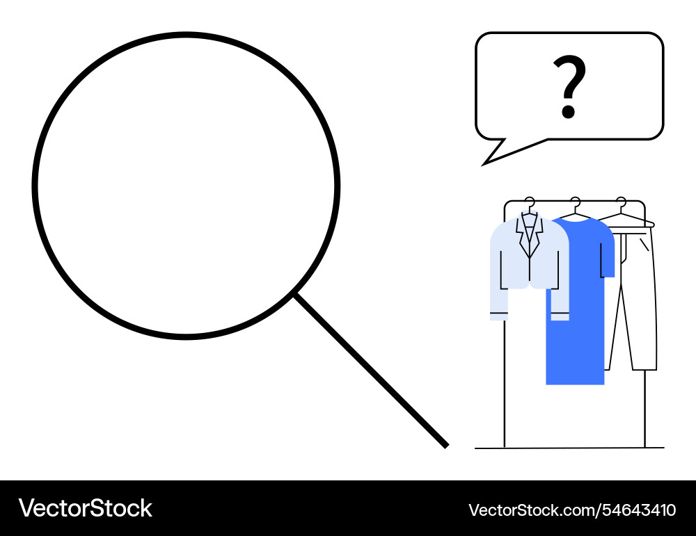 Magnifying glass with question mark speech bubble Magnifying glass with question mark speech bubble Vector Image