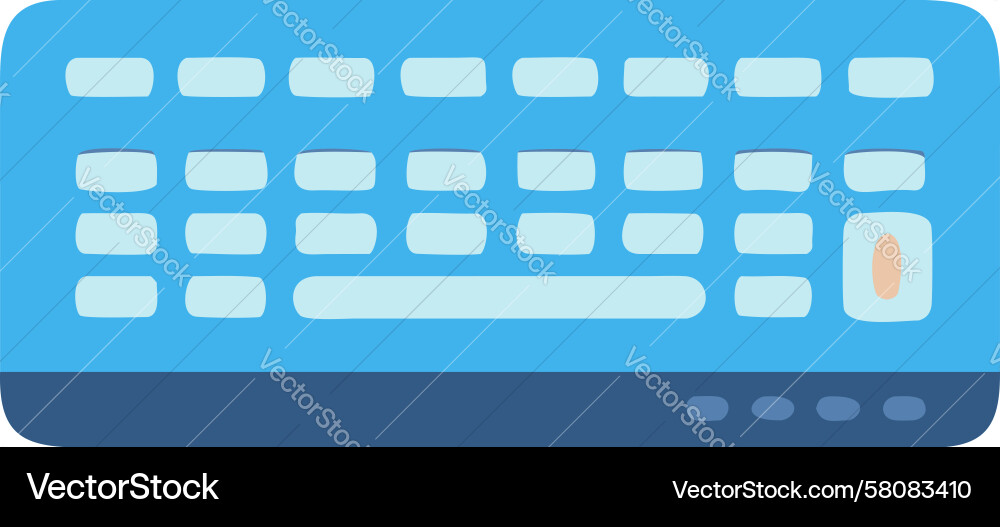 Modern Computer Keyboard Vector Image