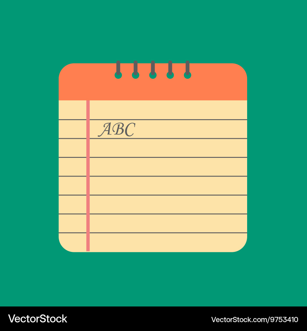 Notebook vector image
