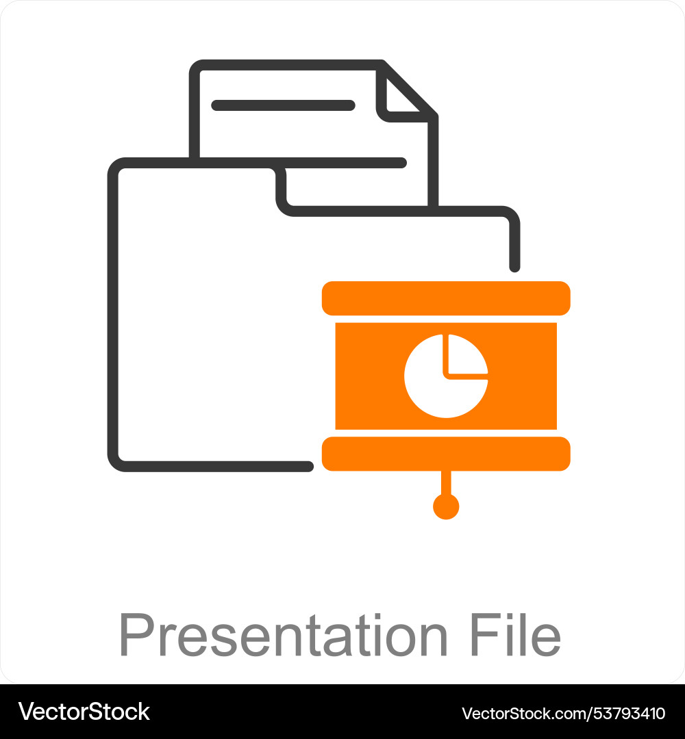 Presentation file vector image