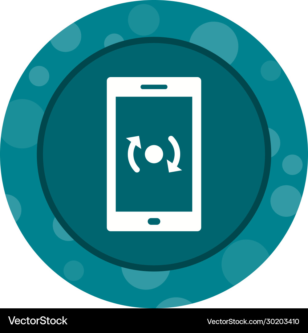 Unique backup and reset glyph icon vector image