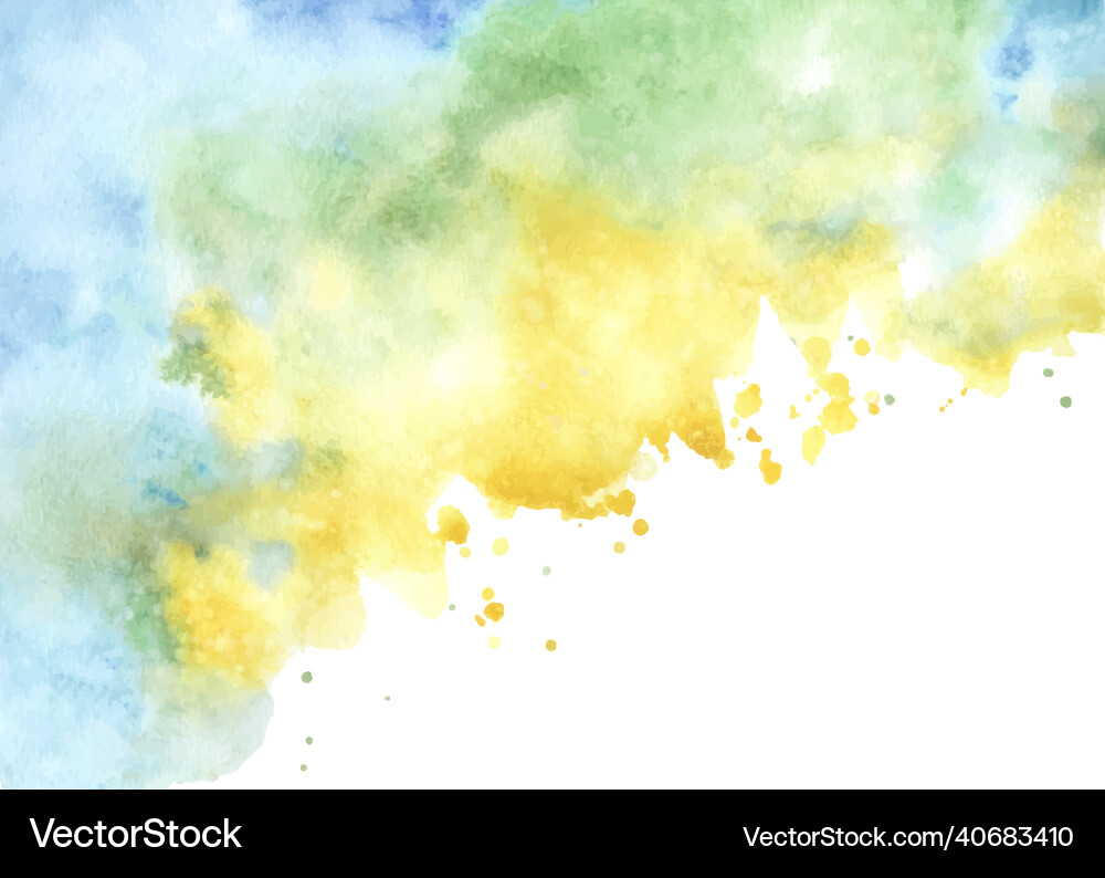 Vibrant Watercolor Splatter Background vector image