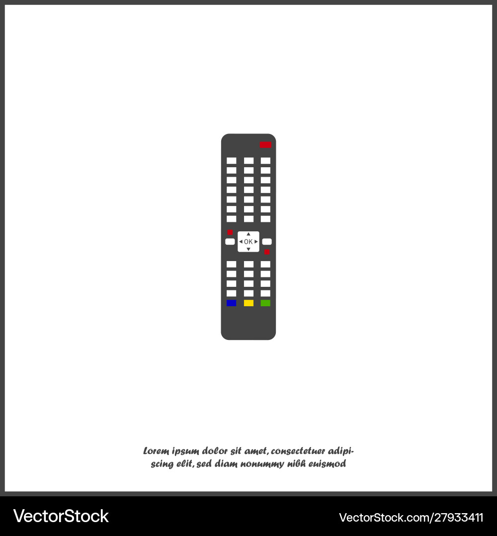 A remote control triggering device icon A remote control triggering device icon vector image
