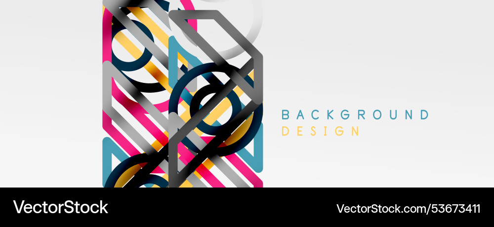 Abstract background - colorful circle lines Abstract background - colorful circle lines vector image