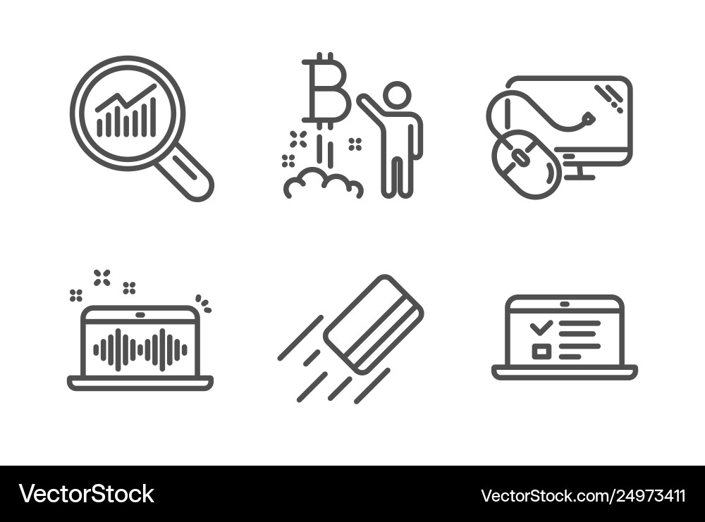 Data analysis music making and bitcoin project Data analysis music making and bitcoin project vector image