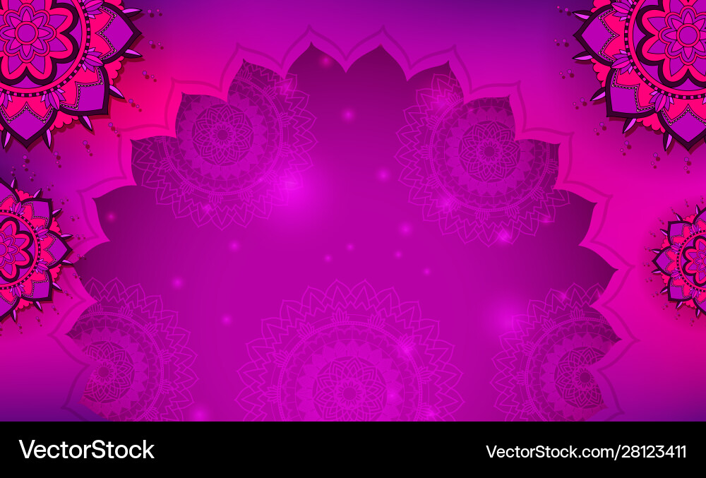 Hintergrundvorlage mit Mandala Designs Hintergrundvorlage mit Mandala Designs vektorbild
