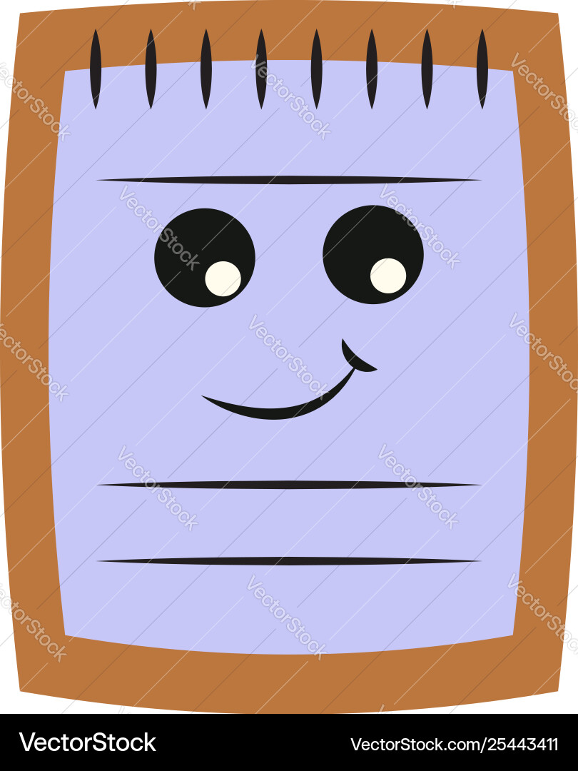 Image blocknote - notebook or color Vector Image