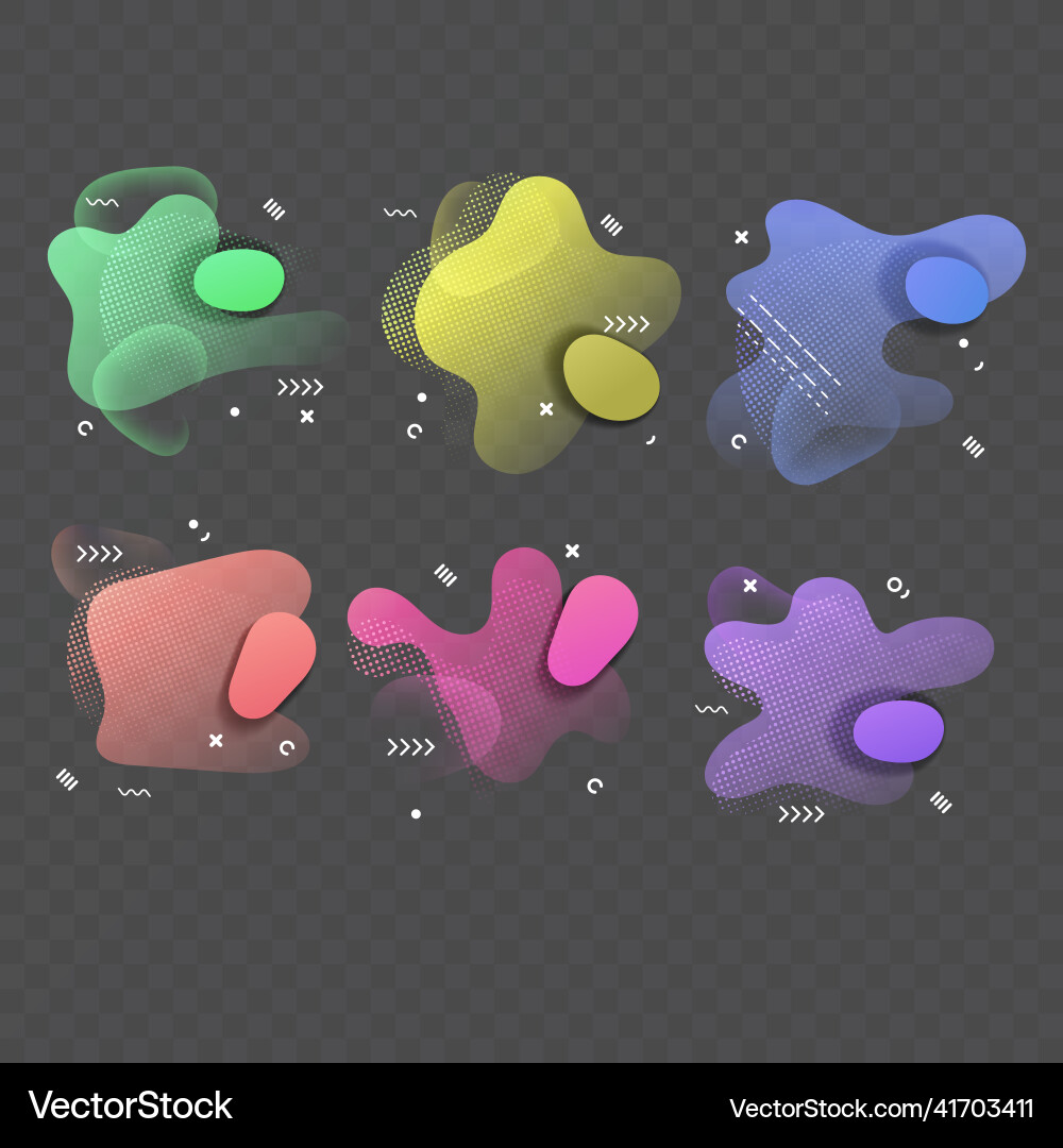 Modern liquid irregular amoeba blob shape Vector Image