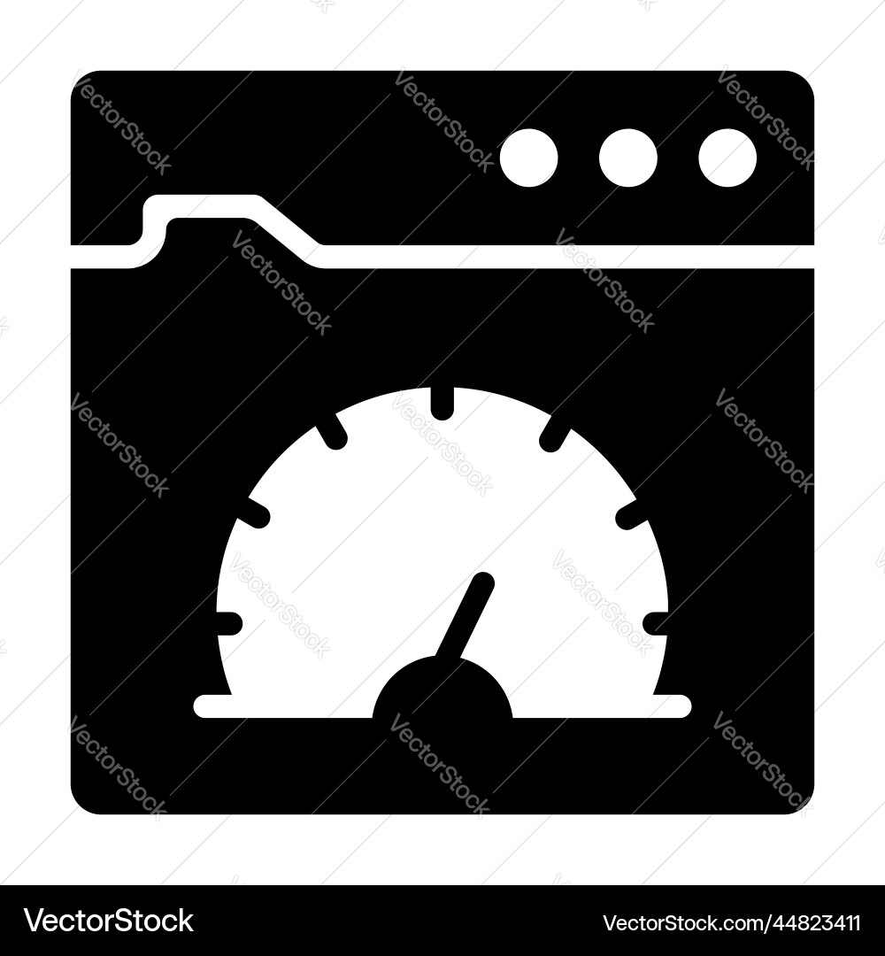 Performance icon user interface as a simple sign Vector Image
