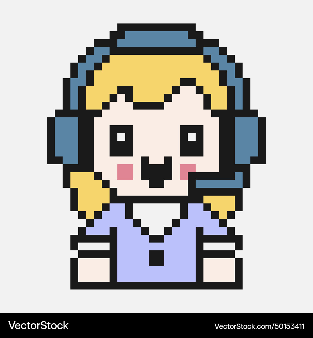 Pixelated help center operator technical support Pixelated help center operator technical support Vector Image