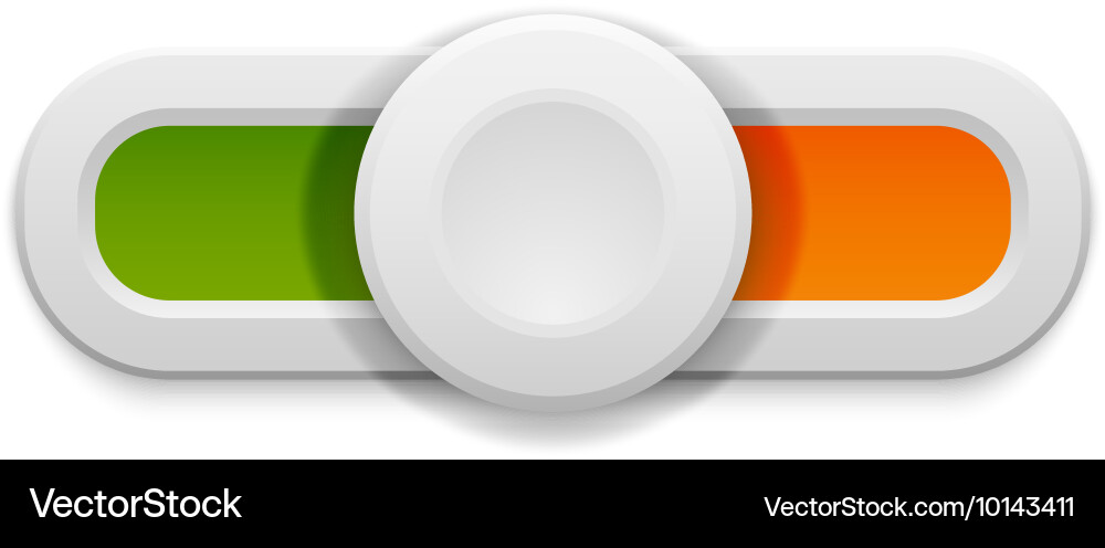 Slider Button Collection Vector Image