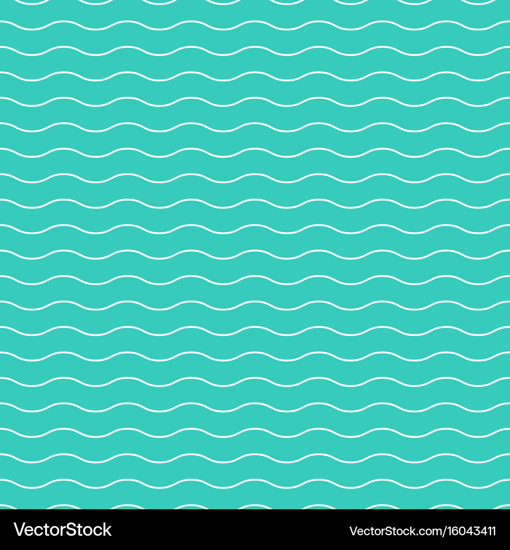 Wavy seamless striped pattern simple background vector image