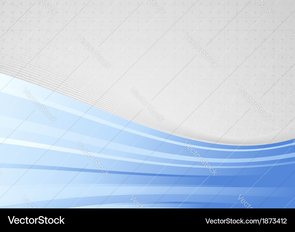 Abstract background with blue waves - folder vector image