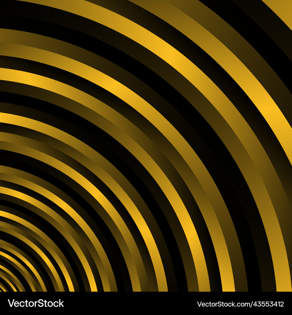 Abstract curve stripe pattern background in gold Abstract curve stripe pattern background in gold vector image