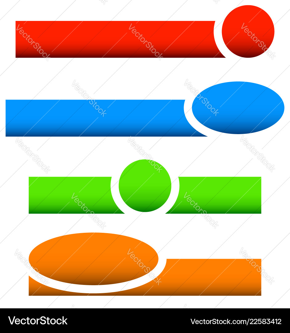 Button or banner elements colorful label tag Button or banner elements colorful label tag Vector Image