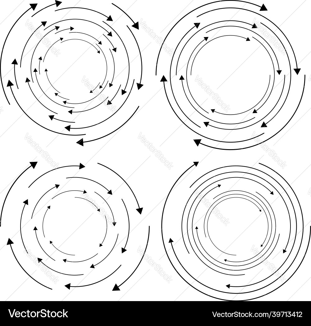 Circular arrows for steps stages phases concepts Circular arrows for steps stages phases concepts vector image