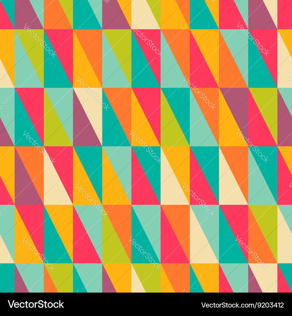 Colorful Right Triangle Pattern vector image