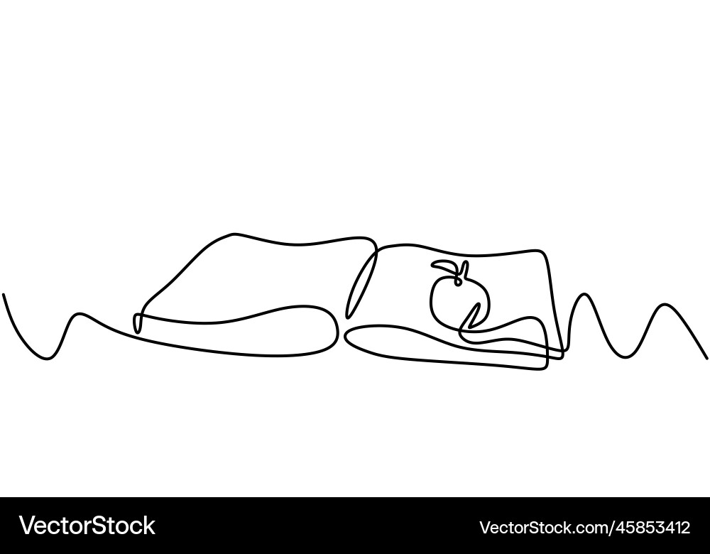 Continuous one line drawing of opened book Vector Image