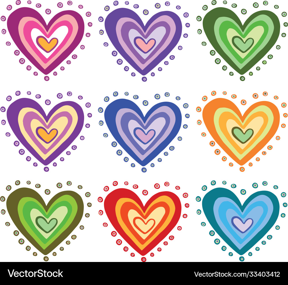 Seamless background pattern with hearts Seamless background pattern with hearts vector image