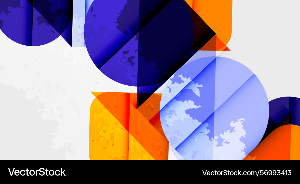 Abstract geometric shapes overlap creating Abstract geometric shapes overlap creating Vector Image