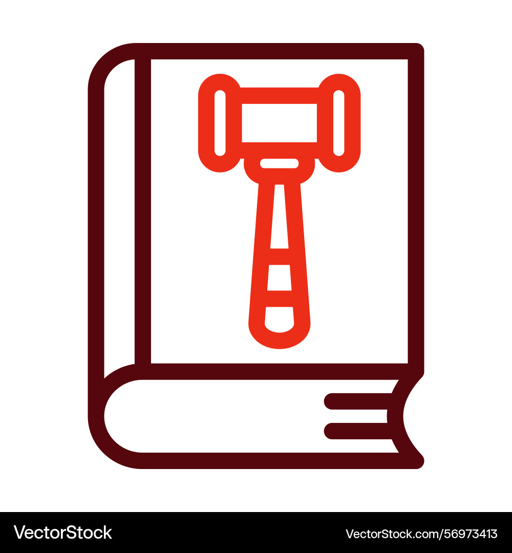 Code of conduct thick line two color icons vector image