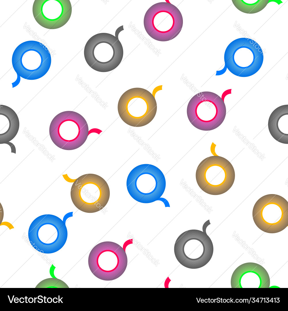 Colored scotch tape seamless pattern isolated vector image