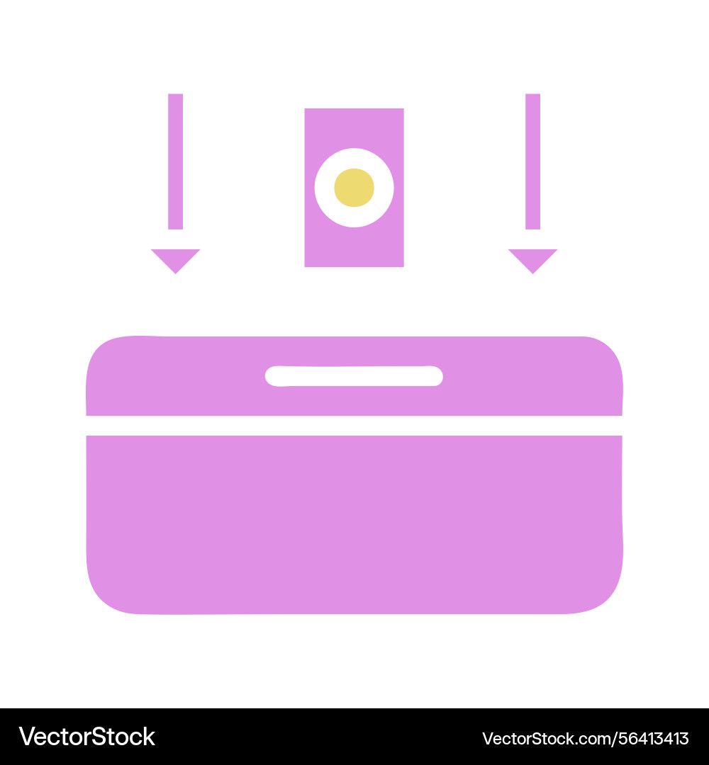 Conceptual representation of an input system Vector Image