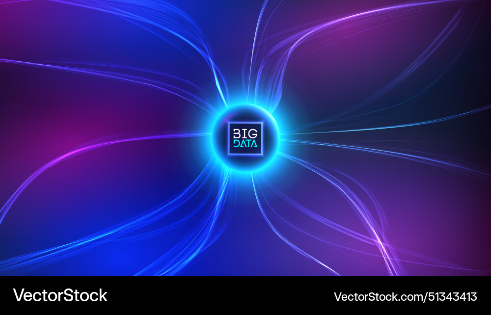 Data Flow Technology Abstract Background vector image