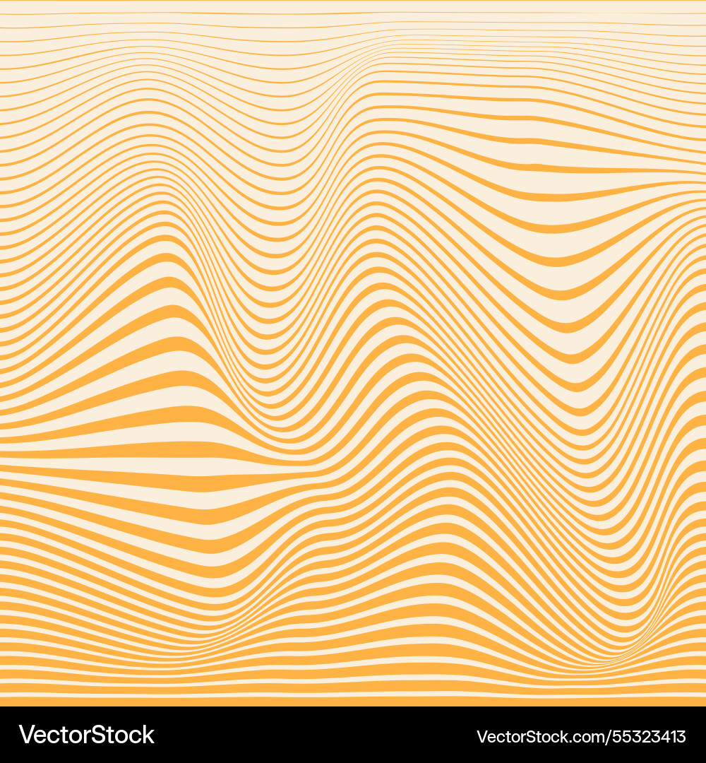 Distorted lines square background groovy color Distorted lines square background groovy color vector image