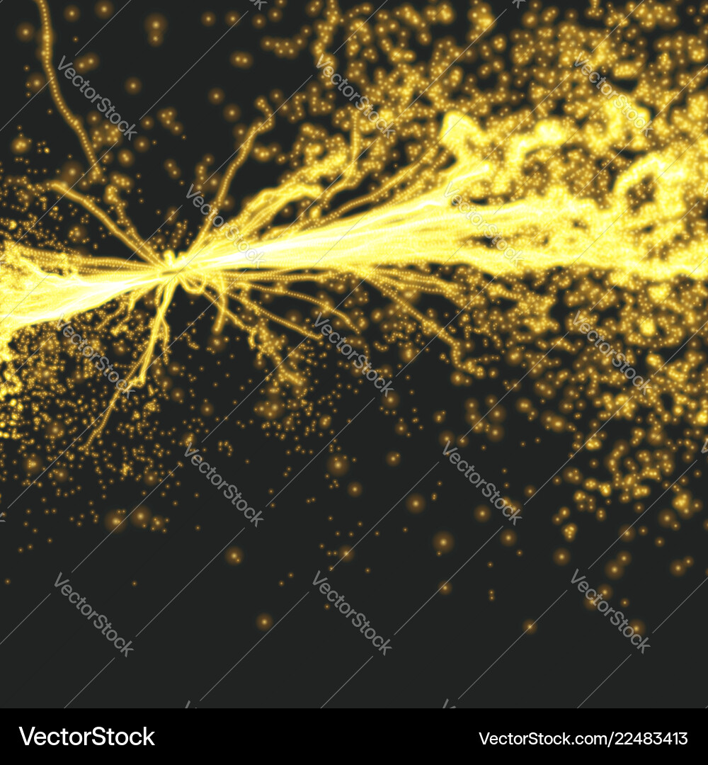 Electricity lighting effects array with particles Electricity lighting effects array with particles vector image