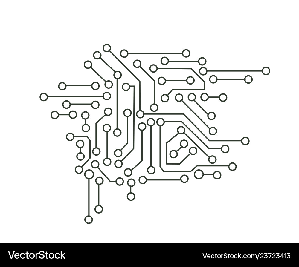 Electronic Circuit Pattern vector image