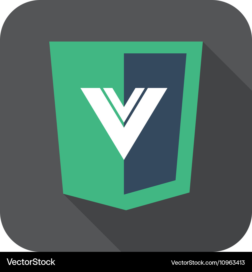 Web development shield sign html5 Vector Image